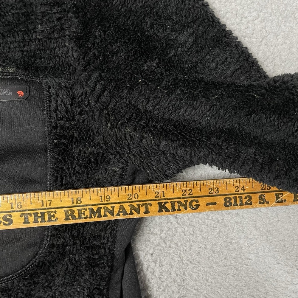 Mountain Hardwear Monkey Man Jacket Womens Size M Black Polartec Zip Up Fleece - Picture 5 of 7